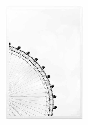 Obraz na płótnie czarno-biały minimalizm 63x93cm
