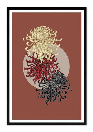 Obraz na płótnie kwiaty abstrakcja 63x93cm