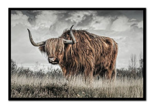 Obraz na płótnie żubr 63x93cm