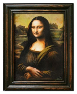 Obraz olejny ręcznie malowany na płótnie 37x47cm Leonardo da Vinci Mona Lis