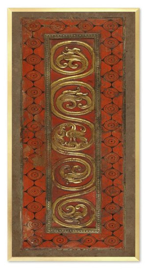 Obraz na płótnie złoty ornament 48x93cm