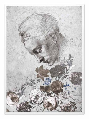 Obraz na płótnie postać szkic 53x73cm