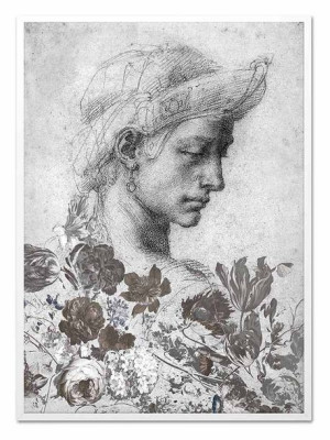 Obraz na płótnie postać szkic 53x73cm