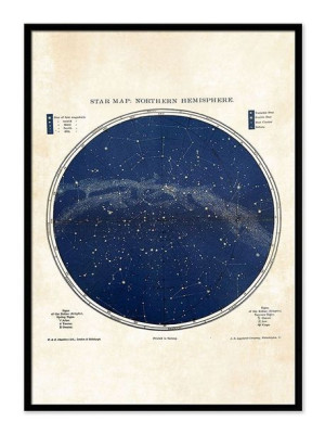 Obraz na płótnie mapa nieba 53x73cm