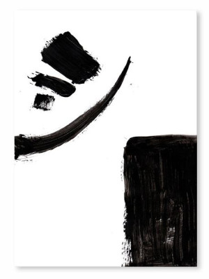 Obraz na płótnie czarno-biały minimalizm 53x73cm