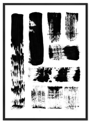 Obraz na płótnie czarno-biały minimalizm 53x73cm