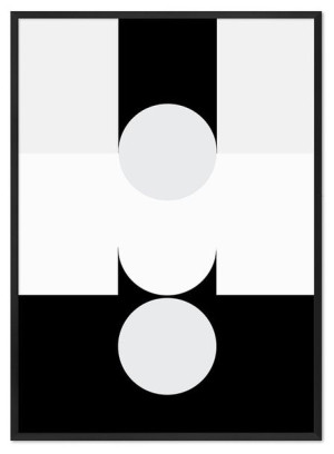Obraz na płótnie czarno-biały minimalizm 53x73cm