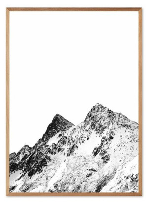 Obraz na płótnie czarno-biały minimalizm 53x73cm