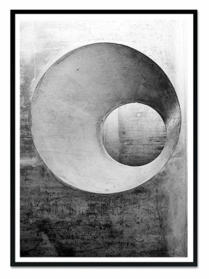 Obraz na płótnie czarno-biały minimalizm 53x73cm