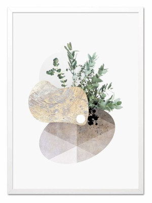 Obraz na płótnie abstrakcja w kole 53x73cm