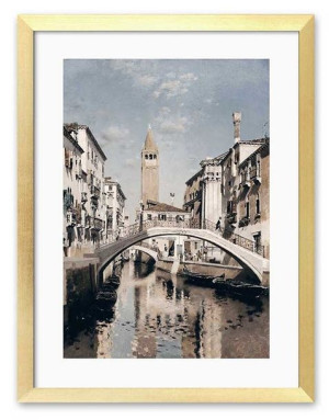 Obraz miasteczko 33x43cm