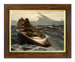 Obraz na płótnie łódź 37x47cm