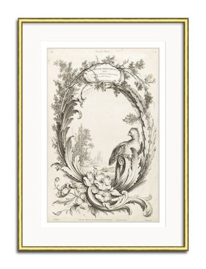 Obraz ornament szkic fresk 31x41cm