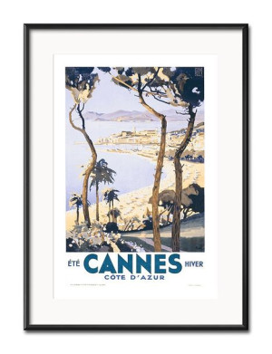 Obraz plaża Cannes 31x41cm