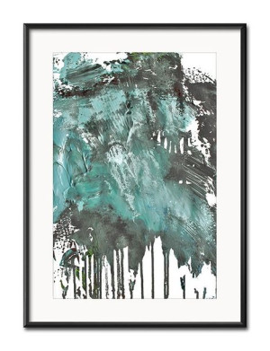 Obraz niebieska abstrakcja 31x41cm