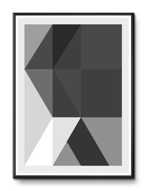 Obraz czarno-biały minimalizm 31x41cm
