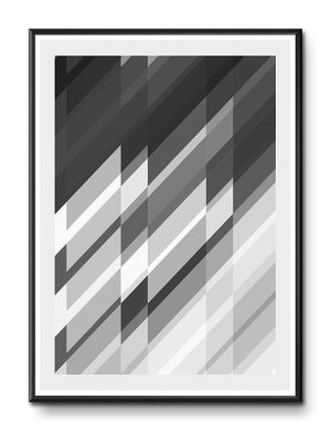 Obraz czarno-biały minimalizm 31x41cm
