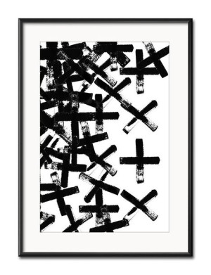 Obraz czarno-biały minimalizm 31x41cm