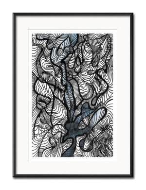 Obraz czarno-biały minimalizm 31x41cm