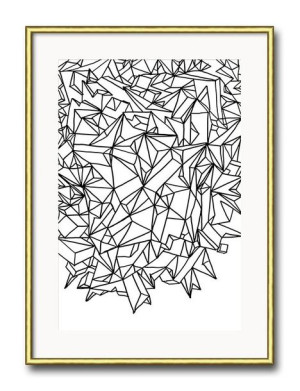 Obraz czarno-biały minimalizm 31x41cm