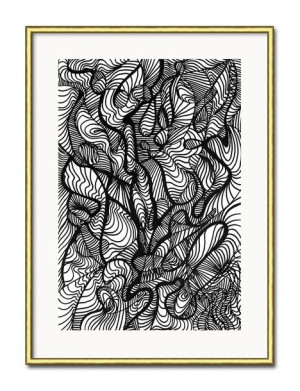 Obraz czarno-biały minimalizm 31x41cm