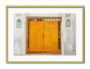 Obraz żółte wrota w Indiach 31x41cm