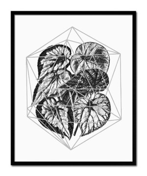 Obraz na płótnie czarno-biały minimalizm 43x53cm