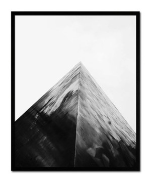 Obraz na płótnie czarno-biały minimalizm 43x53cm