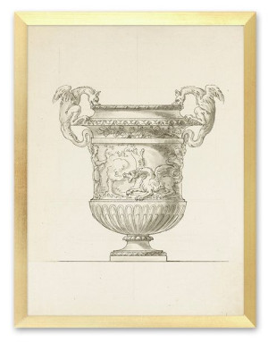 Obraz na płótnie puchar szkic 33x43cm