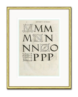 Obraz litery 21x26cm