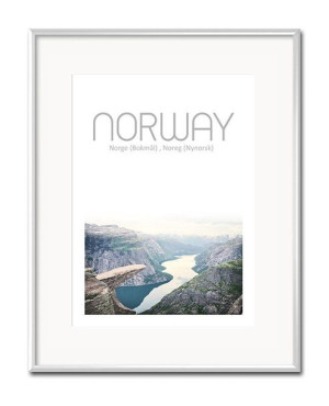 Obraz pejzaż Norwegia 21x26cm