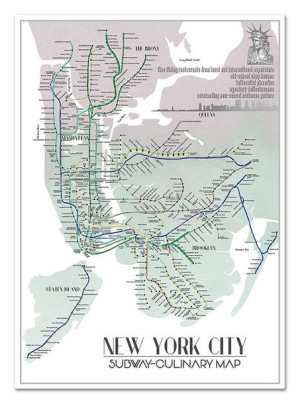 Obraz na płótnie mapa New York 50x70cm