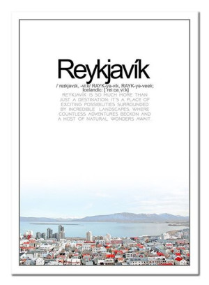 Obraz na płótnie Reykjavik 50x70cm