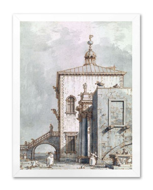 Obraz na płótnie miasto rysunek 33x43cm