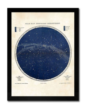 Obraz na płótnie mapa nieba 33x43cm