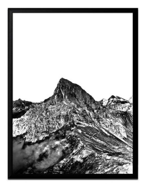 Obraz na płótnie czarno-biały minimalizm 33x43cm