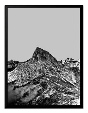 Obraz na płótnie czarno-biały minimalizm 33x43cm