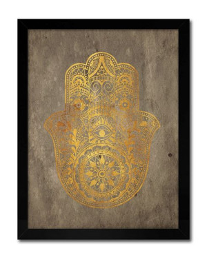 Obraz na płótnie złota mandala 33x43cm