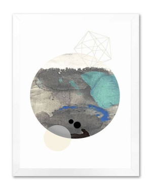 Obraz na płótnie abstrakcja w kole 33x43cm