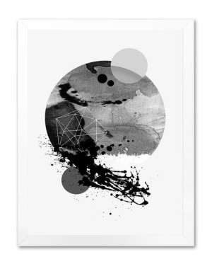 Obraz na płótnie abstrakcja w kole 33x43cm