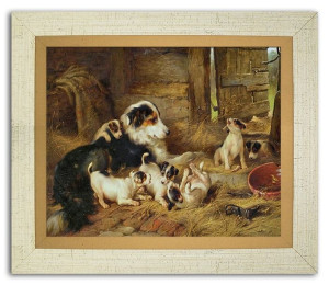 Obraz na płótnie piesek 24x30cm