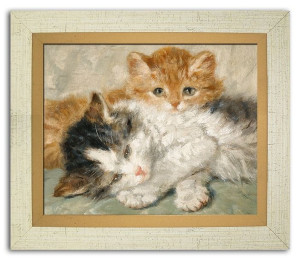 Obraz na płótnie 32x27cm malutkie kotki