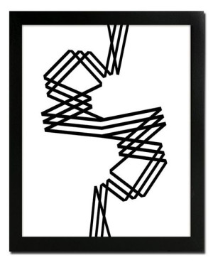 Obraz na płótnie czarno-biały minimalizm 23x28cm