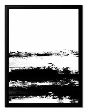 Obraz na płótnie czarno-biały minimalizm 23x28cm