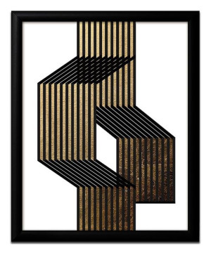 Obraz na płótnie abstrakcja geometryczna 23x28cm