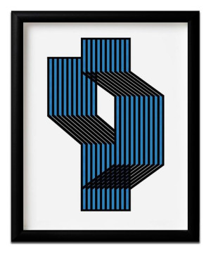 Obraz na płótnie abstrakcja geometryczna 23x28cm