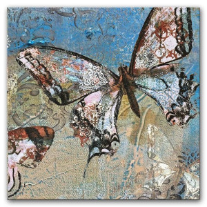 Obraz w motyle retro do salonu pokoju dziecka 30x30cm