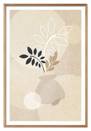Obraz na płótnie styl Boho kremowy 63x93cm