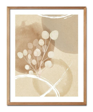 Obraz na płótnie styl Boho kremowy 43x53cm