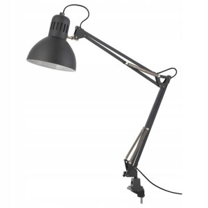 Lampa Biurkowa Szara Lampka Do Biura 60 Cm